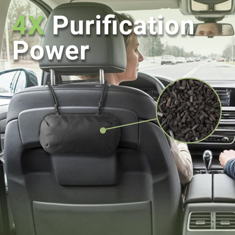 Yuoyar Car Air Freshener  Bamboo Charcoal Air Purifying Bag  Activated Car Deodorizer for Odor Eliminator (Medium) - Image 5